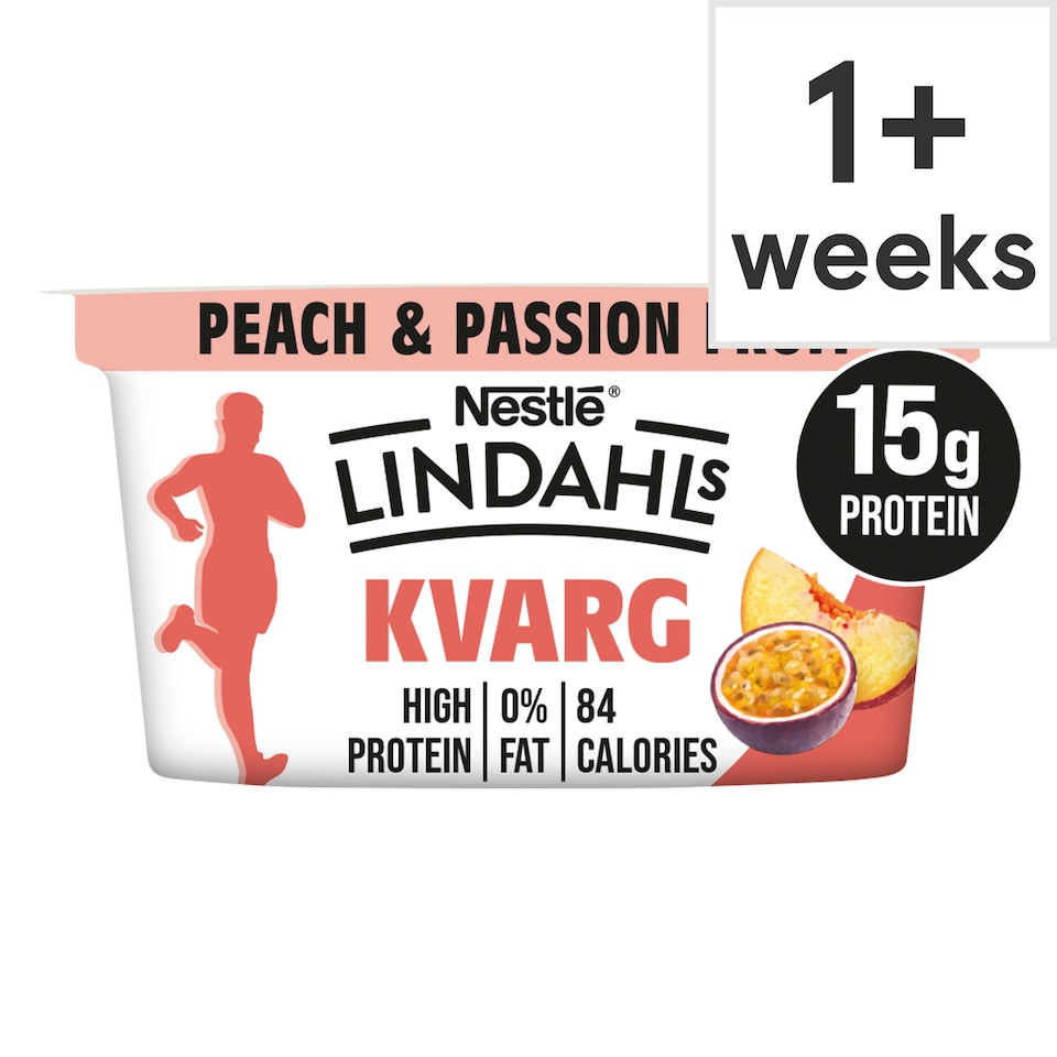 image 1 of Lindahls Kvarg Peach & Passion Fruit 150G Pot
