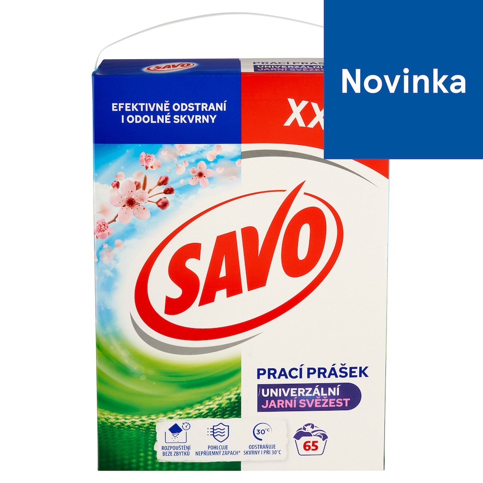 obrázok 1 z Savo Jarná sviežosť univerzálne prášok na pranie 65 praní 4,55 kg