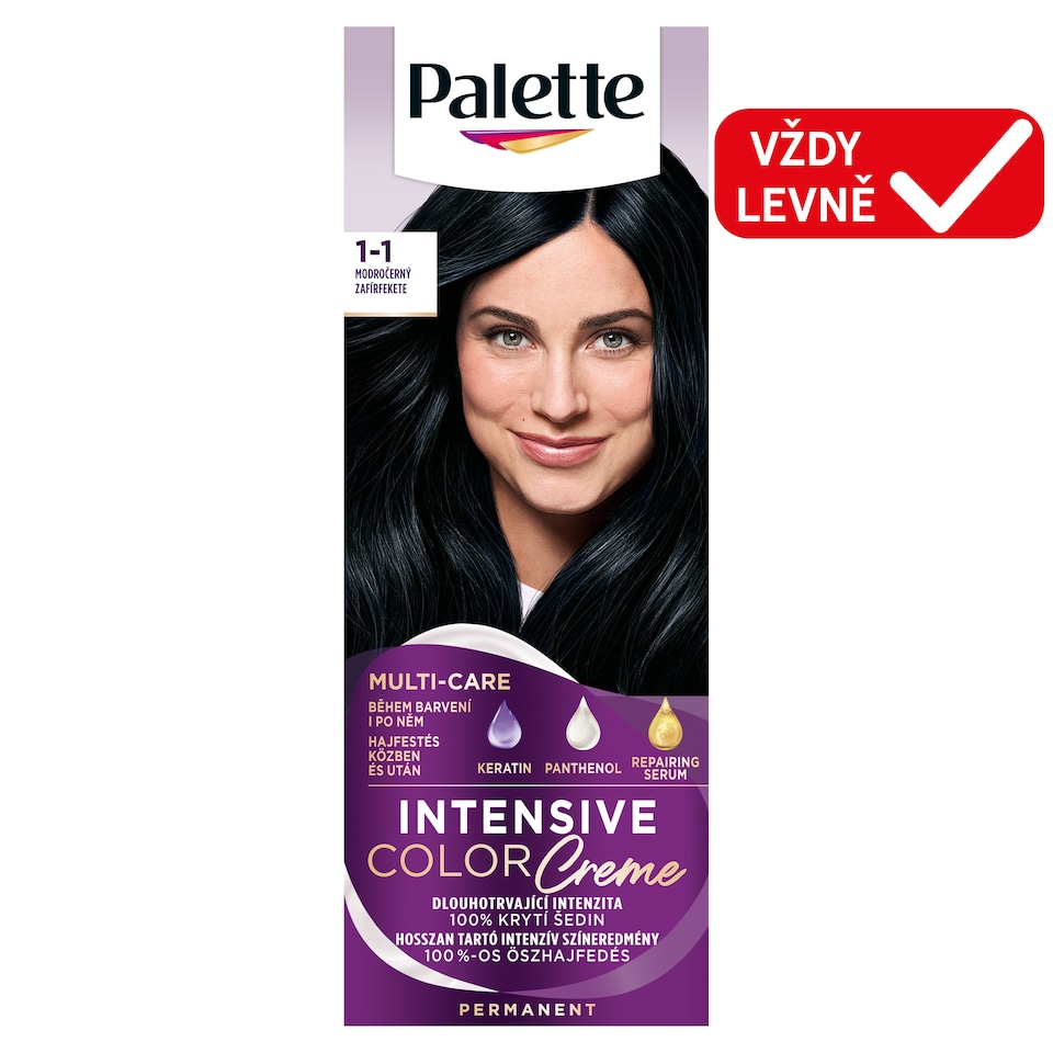 Obrázek 1 pro produkt Palette Intensive Color Creme barva na vlasy Modročerný 1-1