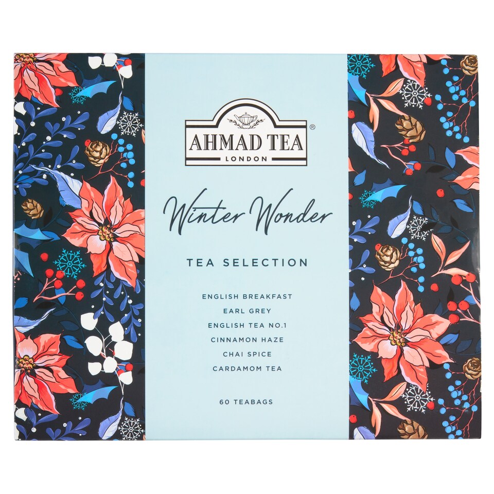 Obrázek 1 pro produkt Ahmad Tea Winter Wonder výběr černých a černých aromatizovaných čajů 60 x 2g (120g)