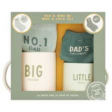 Daddy & Me Father's Day Mug & Socks Gift Set