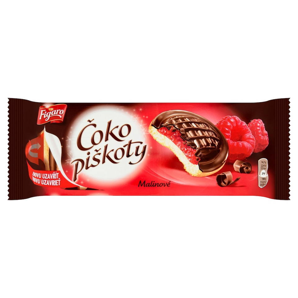 Figaro Čoko piškóty malinové 147 g