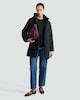 image 2 of F&F Padded Shower Resistant Coat in Black