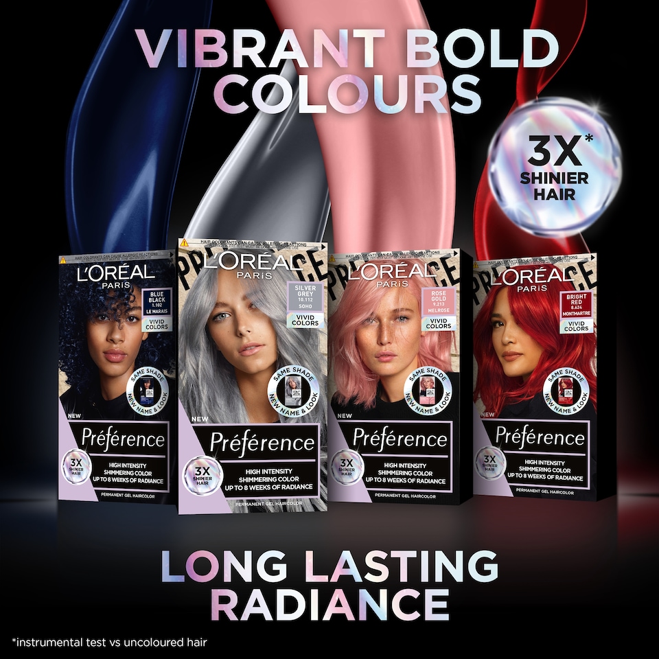 image 1 of L'Oreal Paris Preference Vivids 9.11 Smokey Grey Permanent Hair Dye