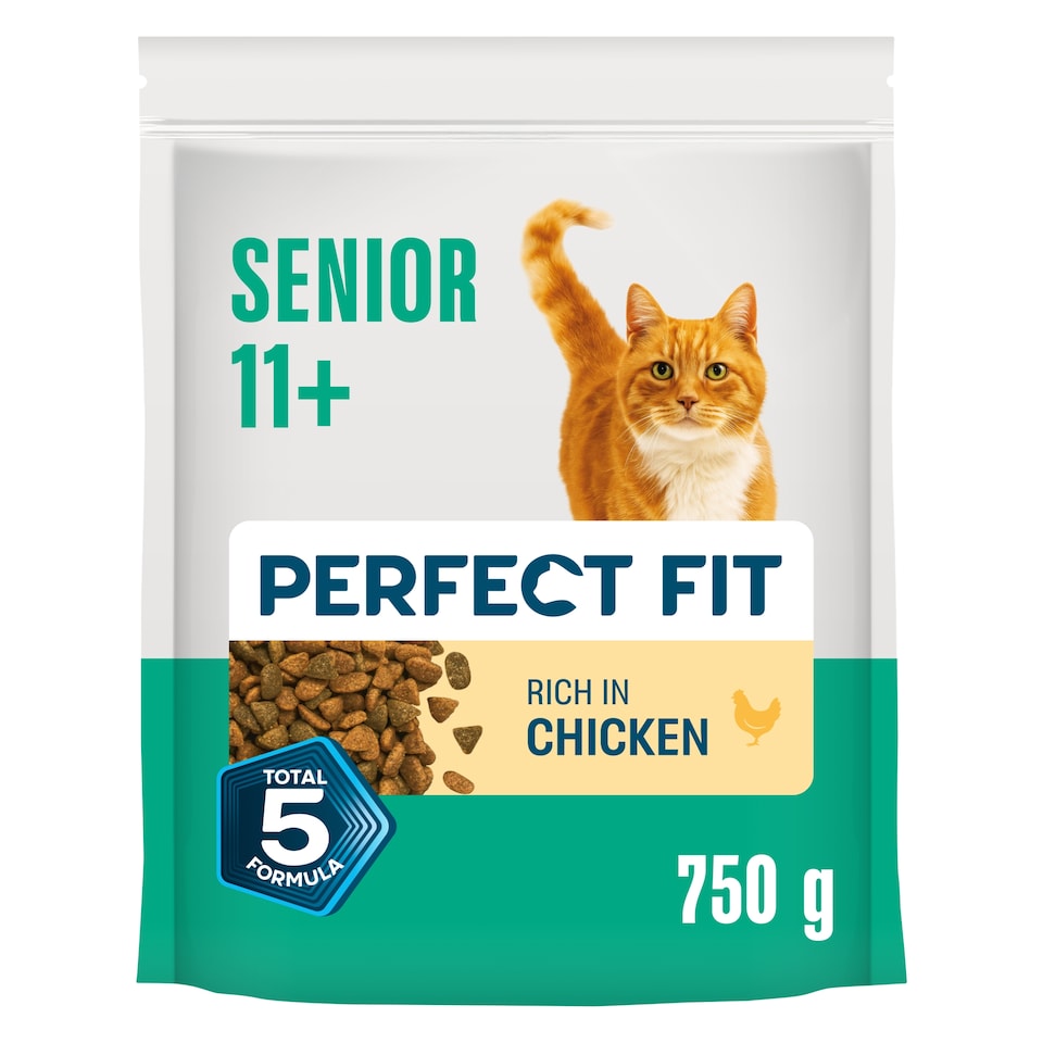 image 1 of Perfect Fit Senior 11+ Dry Cat Food - Chicken 750g