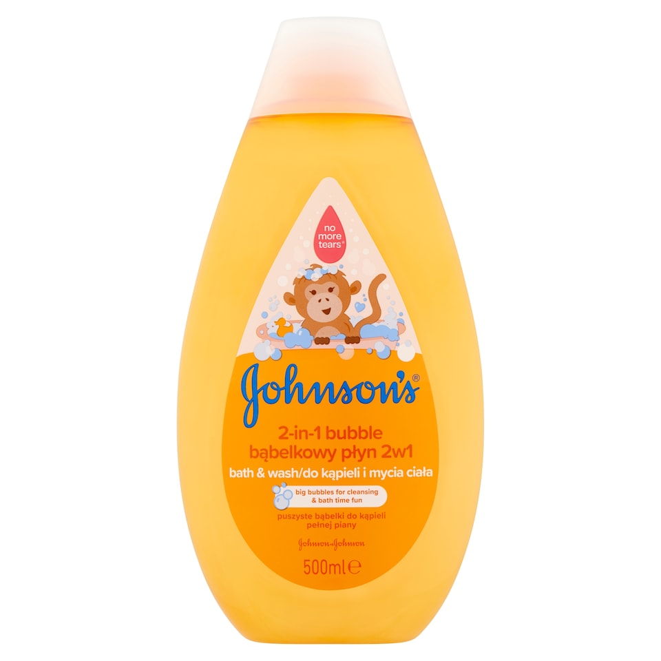 JOHNSON'S® 2 az 1-ben buborékos fürdető és tusfürdő gyermekeknek 500 ml