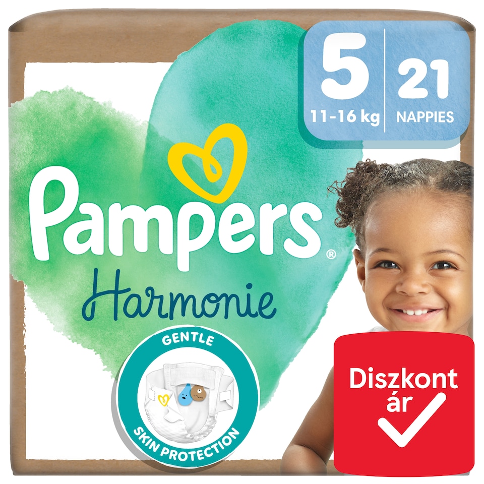 Pampers Harmonie Pelenka, Méret: 5, 21 Pelenka, 11kg-16kg  1. kép