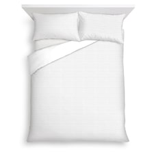 F&F Home White Waffle Duvet Set king