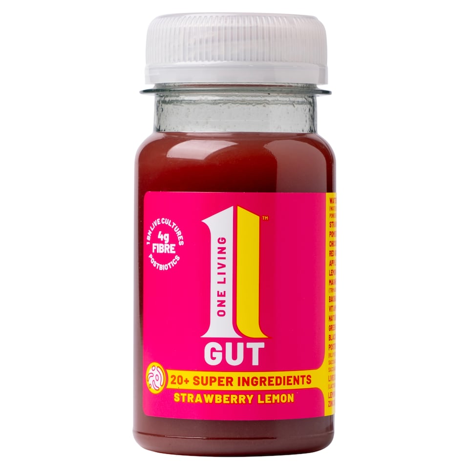 image 1 of One Living Strawberry Lemon Gut Health Shot 100ml