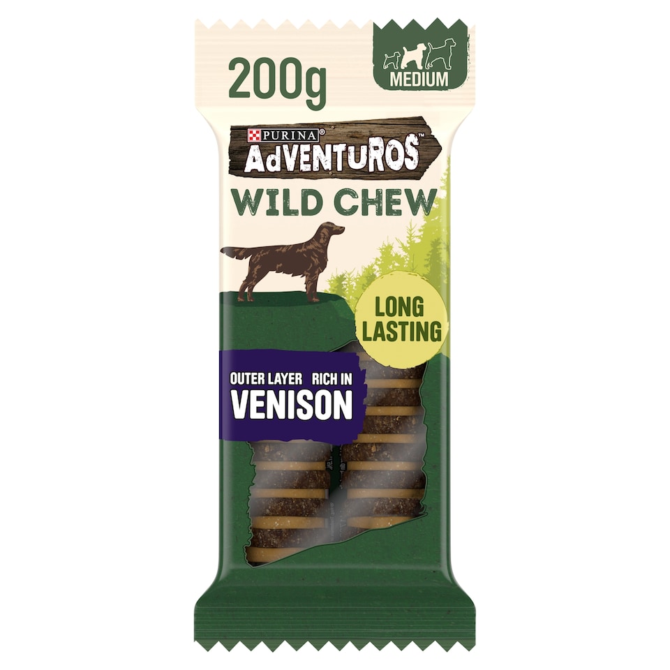 image 1 of Adventuros Wild Dog Chew Medium Venison 200G