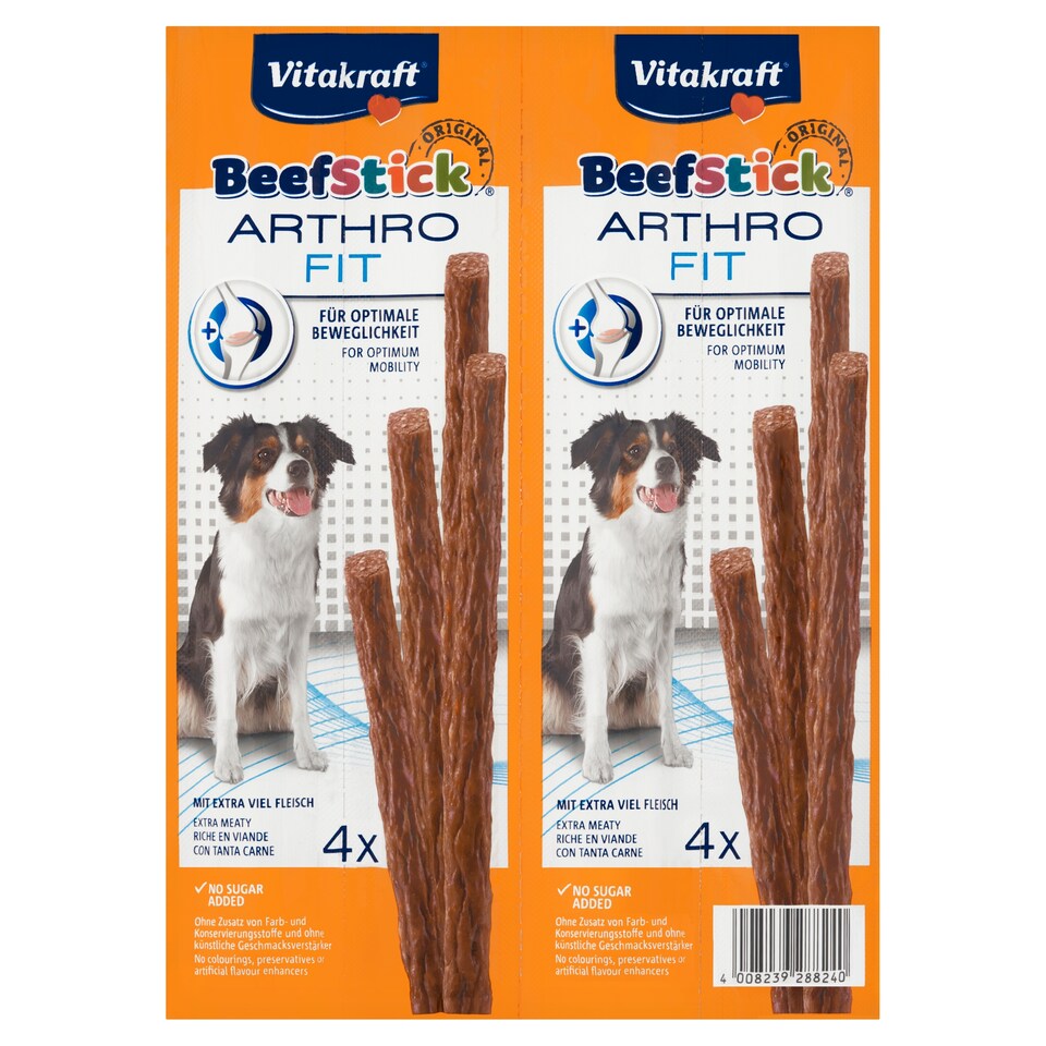 image 1 of Vitakraft Beef Stick Arthro Fit Complementary Pet Food for Dogs 4 pcs 48g