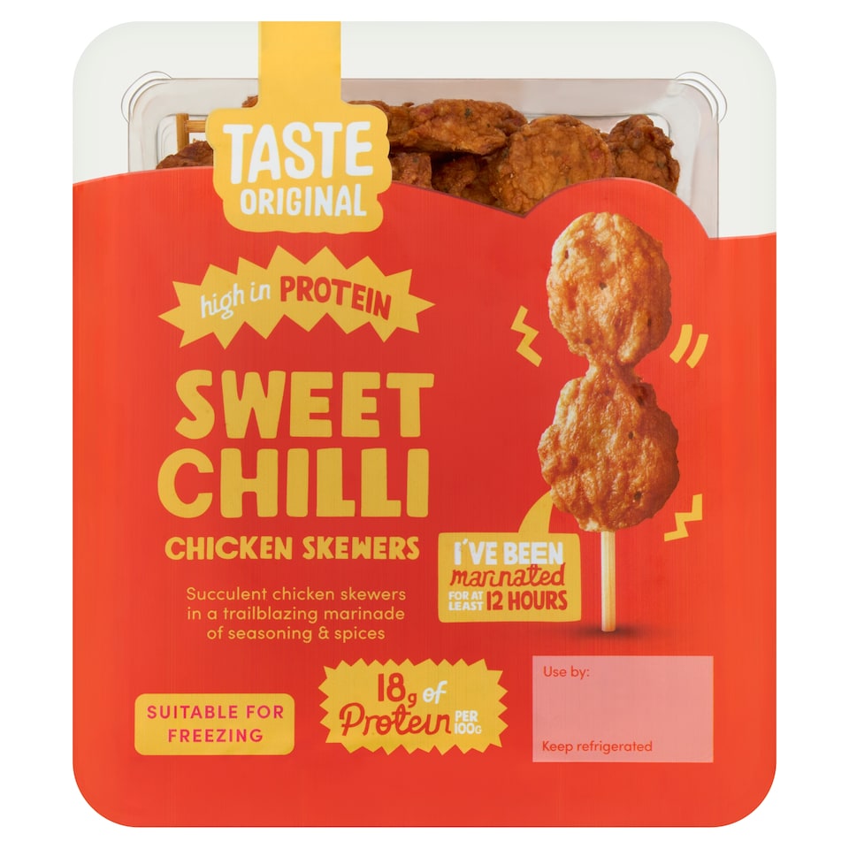 Taste Original Sweet Chilli Chicken Skewers 200g 