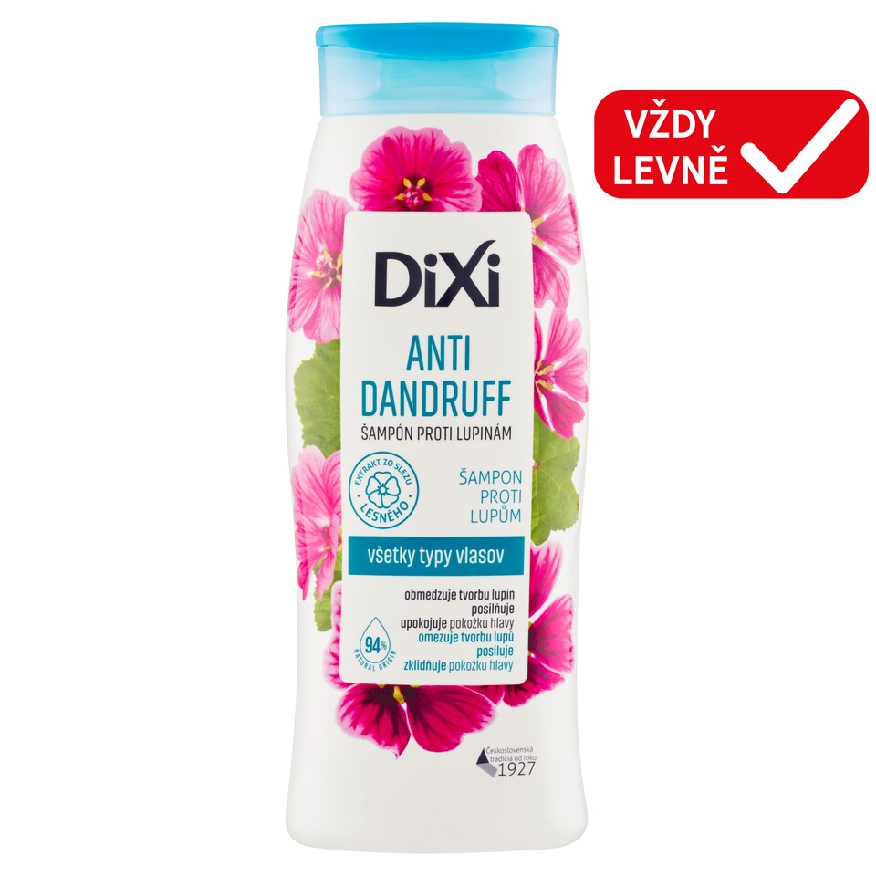 Obrázek 1 pro produkt Dixi Anti Dandruff šampon proti lupům 400ml
