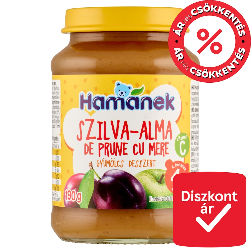 Hamánek Plum-Apple Fruit Baby Dessert 4+ Months 190 g