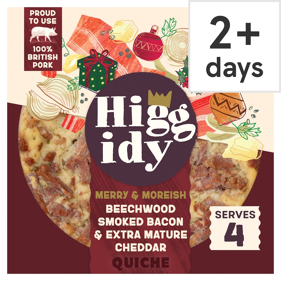 Higgidy Bacon & Cheddar Quiche 400G