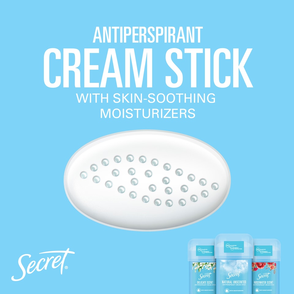 Secret Delicate Női Izzadásgátló Krémstift, 40 ml  1. kép
