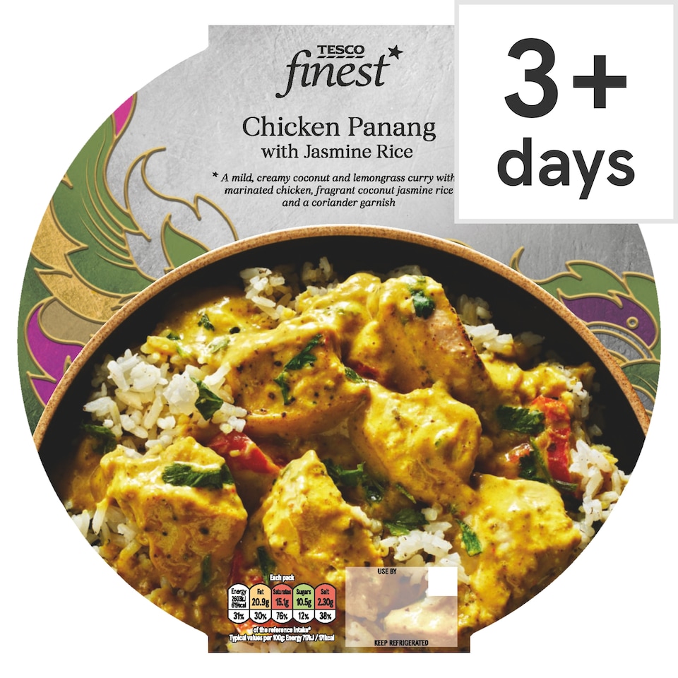 Tesco Finest Chicken Panang with Jasmine Rice 400g