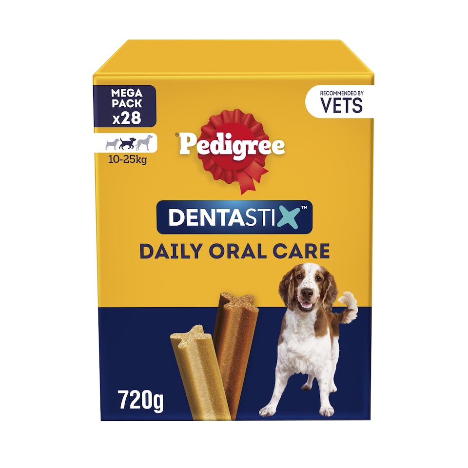 image 1 of Pedigree Dentastix Daily Medium Dog Treats 28 Dental Sticks