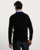 image 3 of F&F Pure Cotton Textured Integral Collar Jumper in Navy