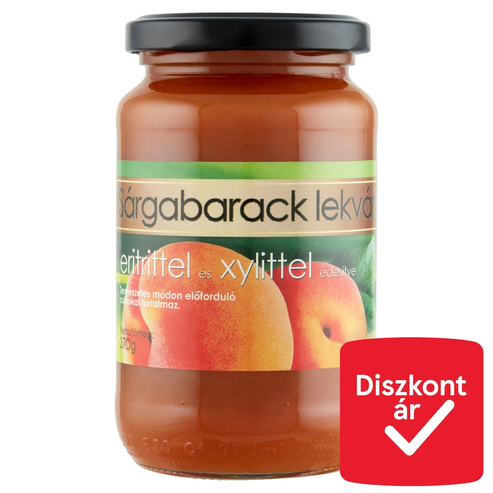 Sárgabarack lekvár eritrittel és xylittel édesítve 370 g  1. kép