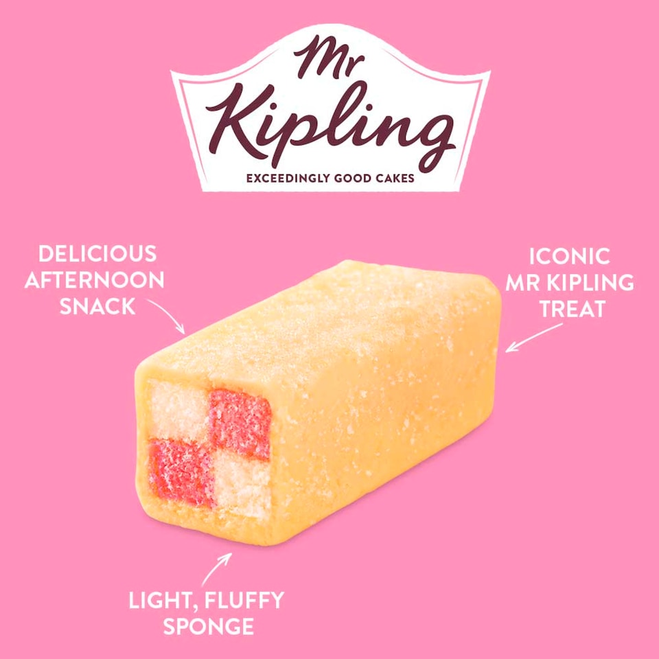 image 1 of Mr Kipling Mini Battenbergs - Apricot and Almond 5 Pack