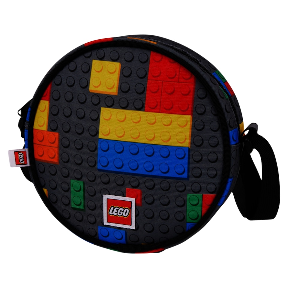 image 1 of Lego Colorful Bricks Round Crossbody Bag 1.2 L 16 x 16 x 6.35 cm