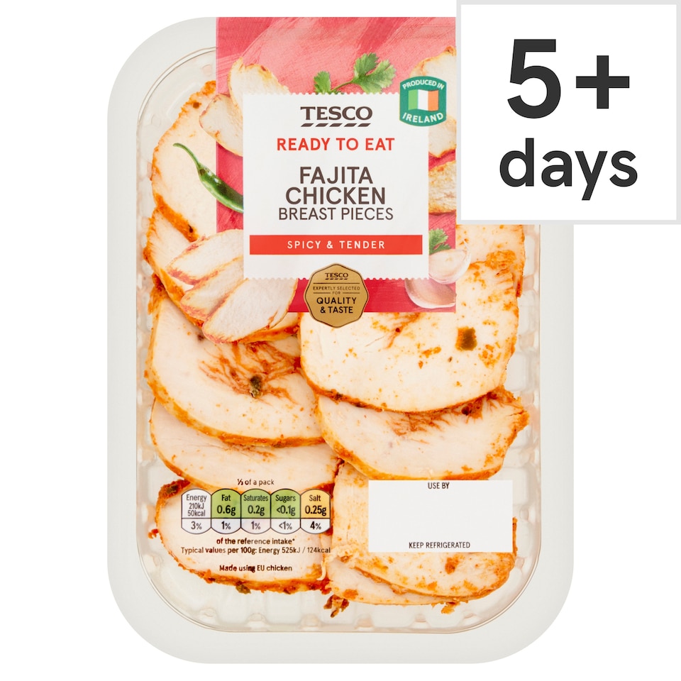 Tesco Fajita Chicken Breast Pieces 120G