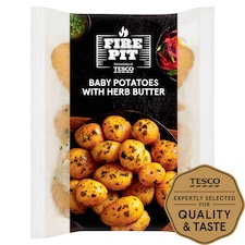 Tesco Baby Potatoes With Herb Butter 360G