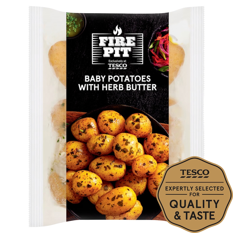 Tesco Baby Potatoes With Herb Butter 360G