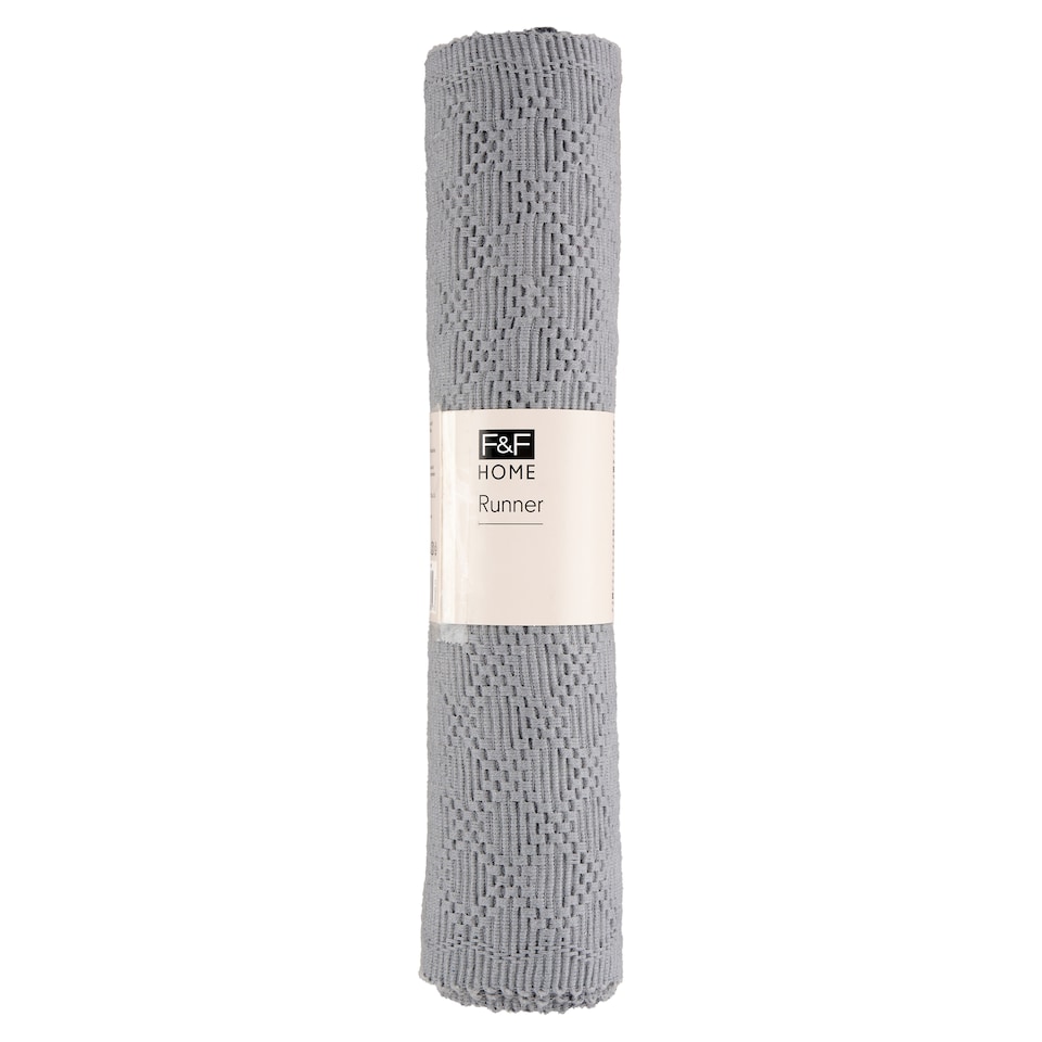 F&F Home szürke asztali futó 33 cm x 180 cm