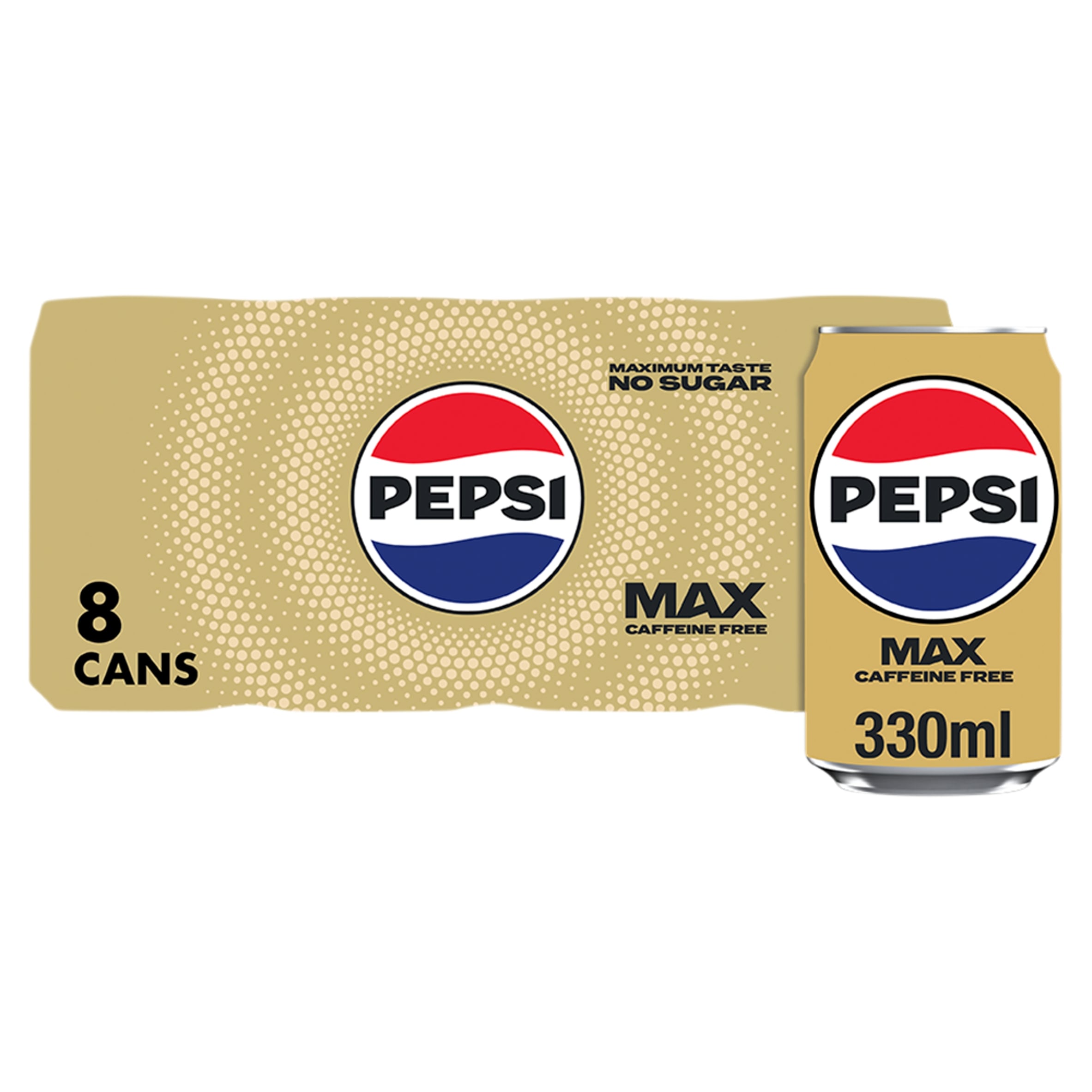 Pepsi Max No Caffeine No Sugar Cola Cans 8x330ml