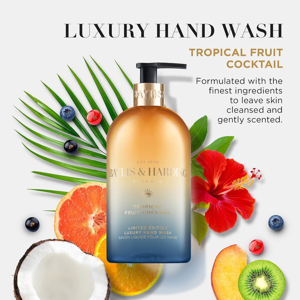 image 1 of Baylis & Harding Signature Tropical Fruit Cocktail Hand Wash 500ml