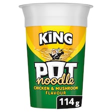 Pot Noodle Chicken & Mushroom Instant Noodles King Pot 114g