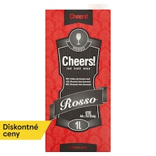 Cheers! Rosso ovocné víno červené 1 l