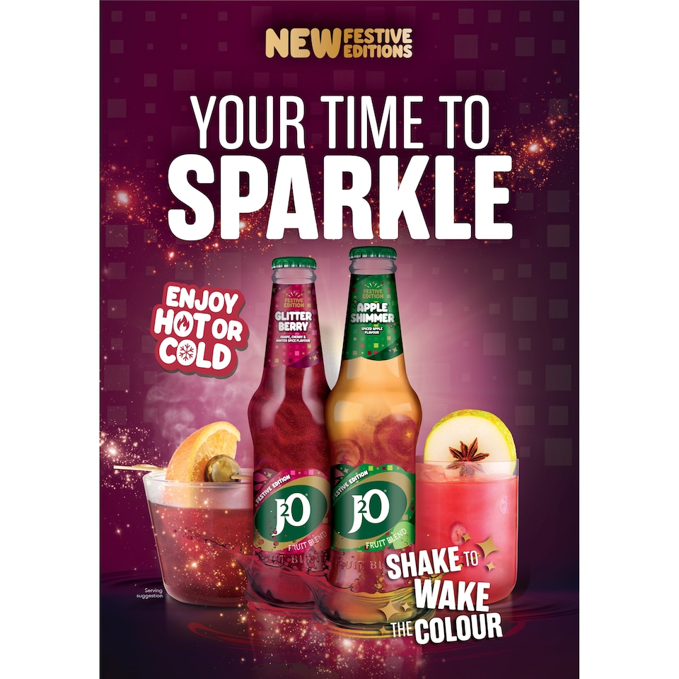 image 1 of J20 Glitterberry Fruit Blend Drink 4 X 275Ml