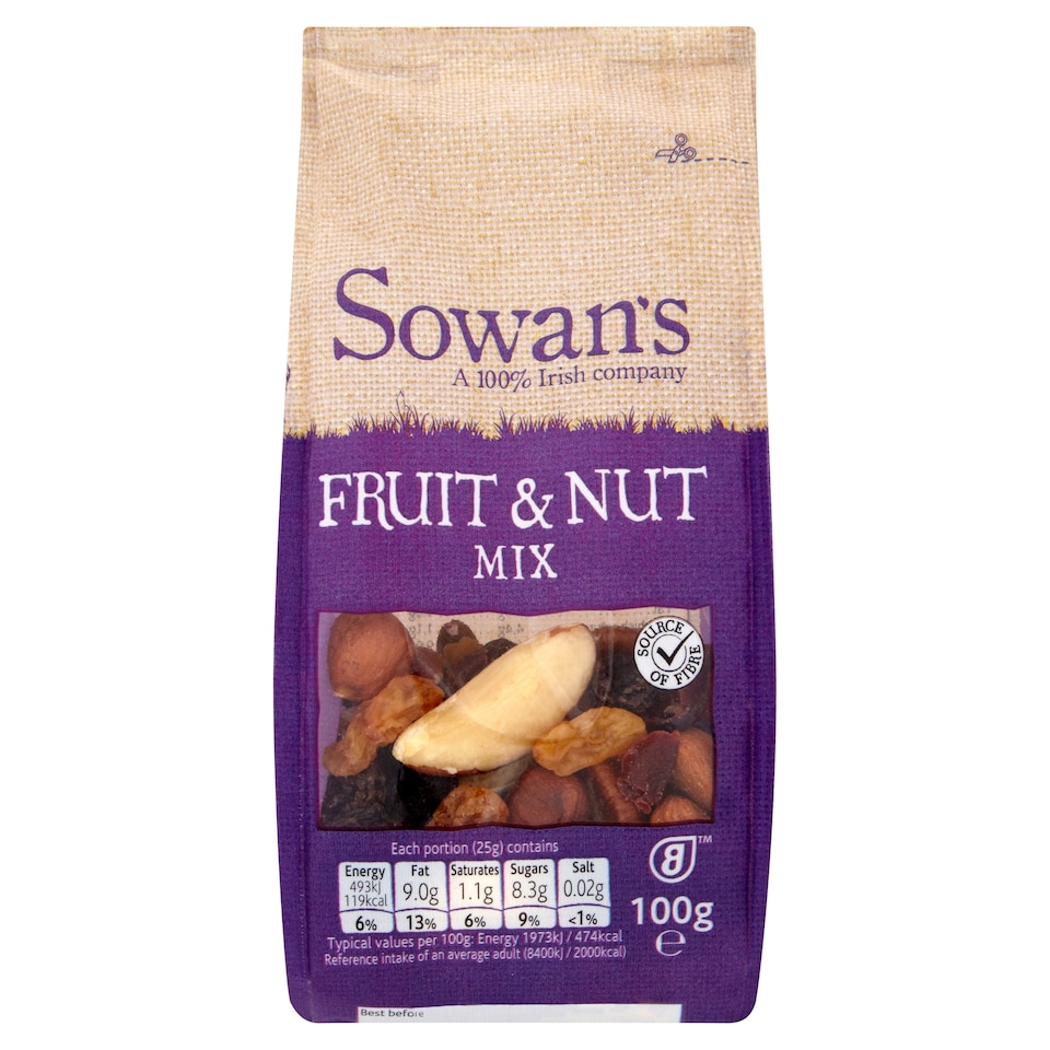 Sowan's Fruit And Nut Mix 100G