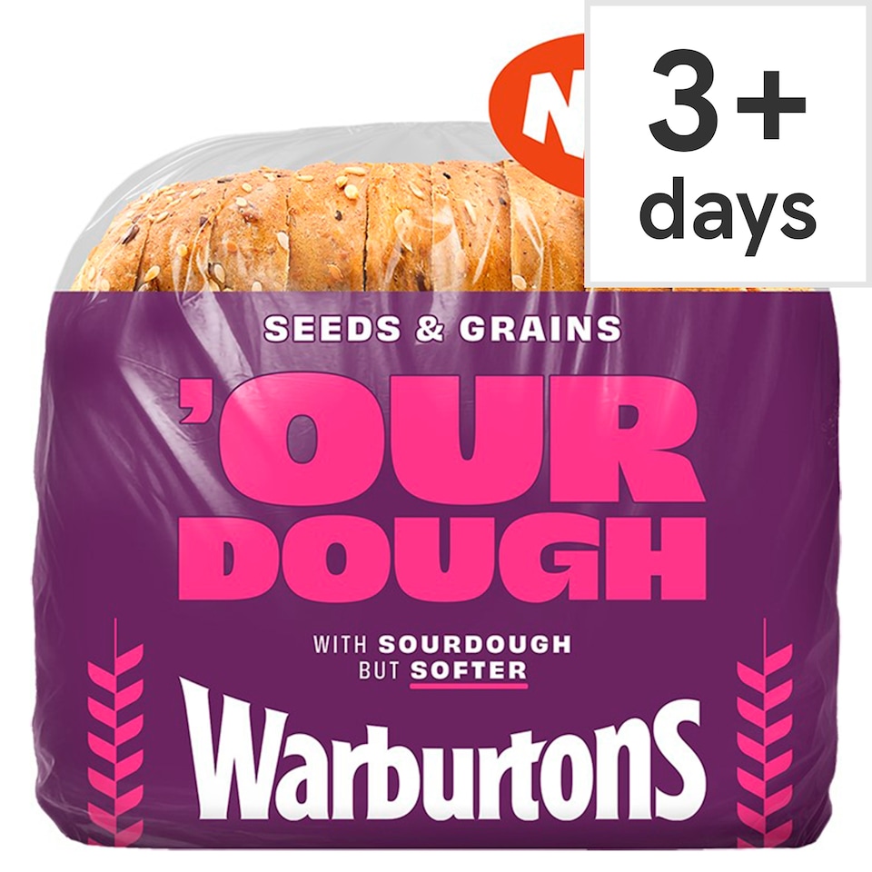 Warburtons Seeds & Grains Bread with Sourdough 400g
