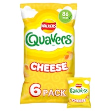 Walkers Quavers Cheese Multipack Crisps 6x16g