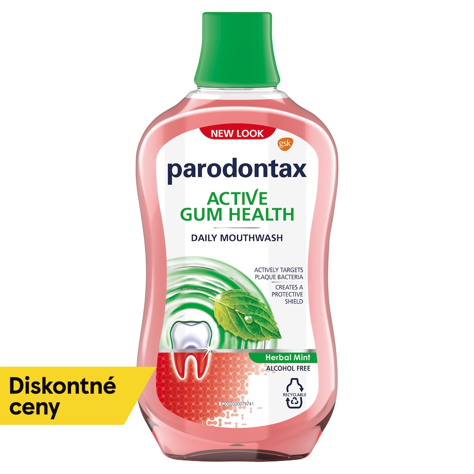 Parodontax Active Gum Health Herbal Mint ústna voda 500 ml