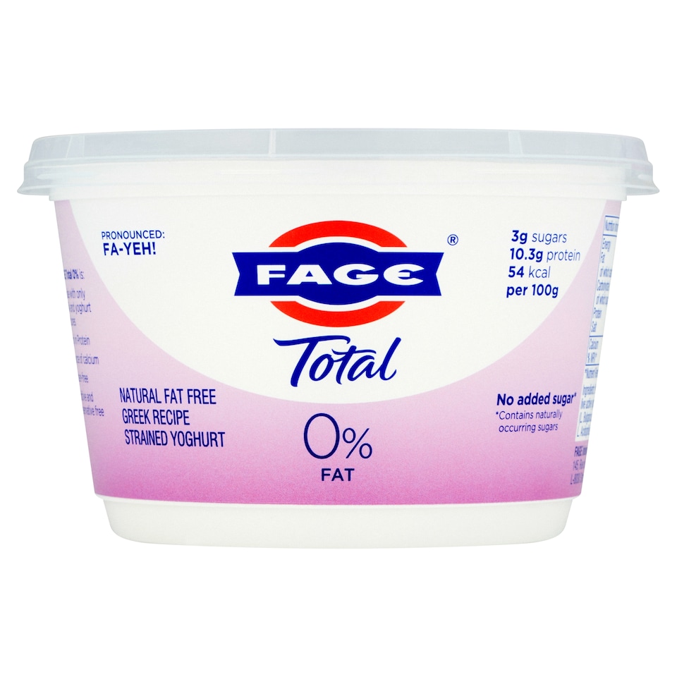 Fage Total 0%Fat Greek Recipe Yogurt 450G