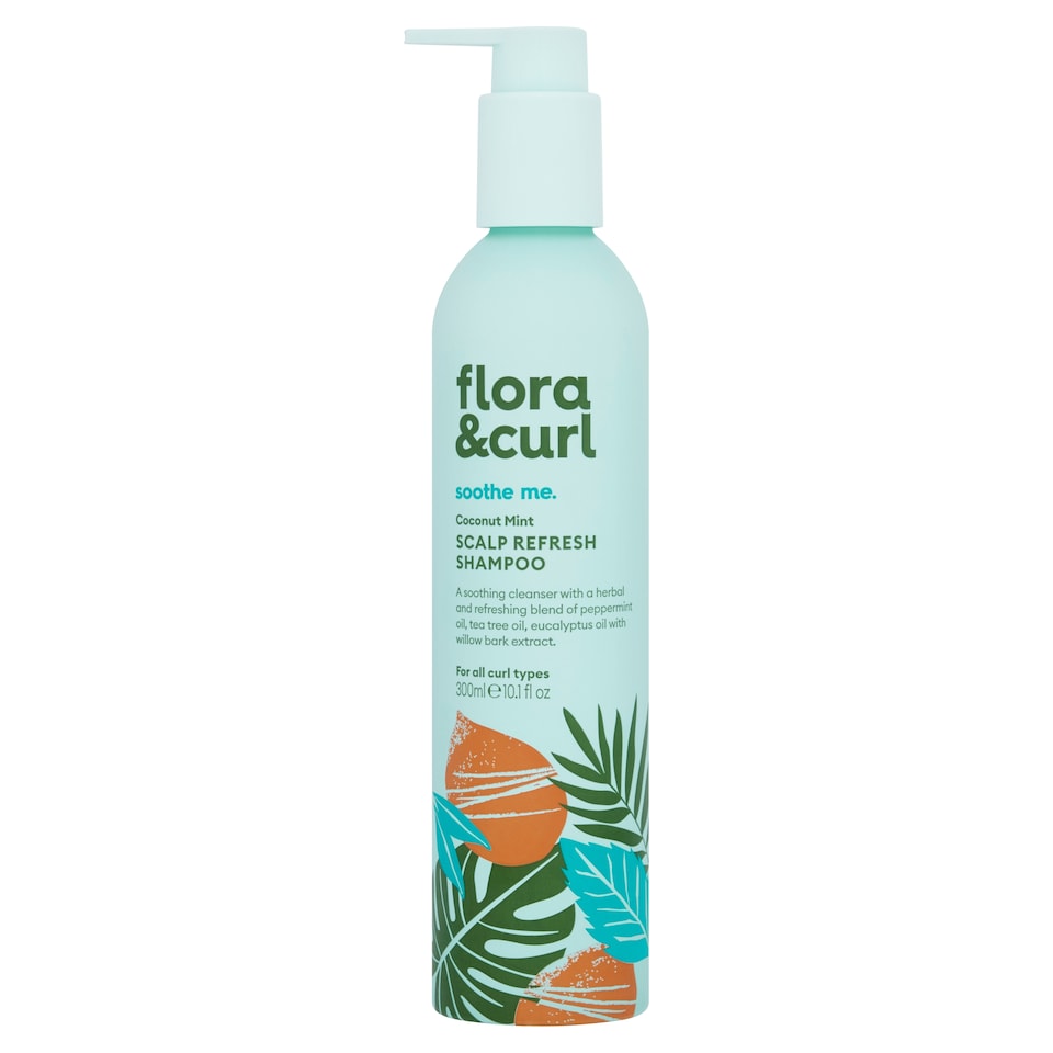 Flora & Curl Coconut Mint Scalp Refresh Shampoo 300ml