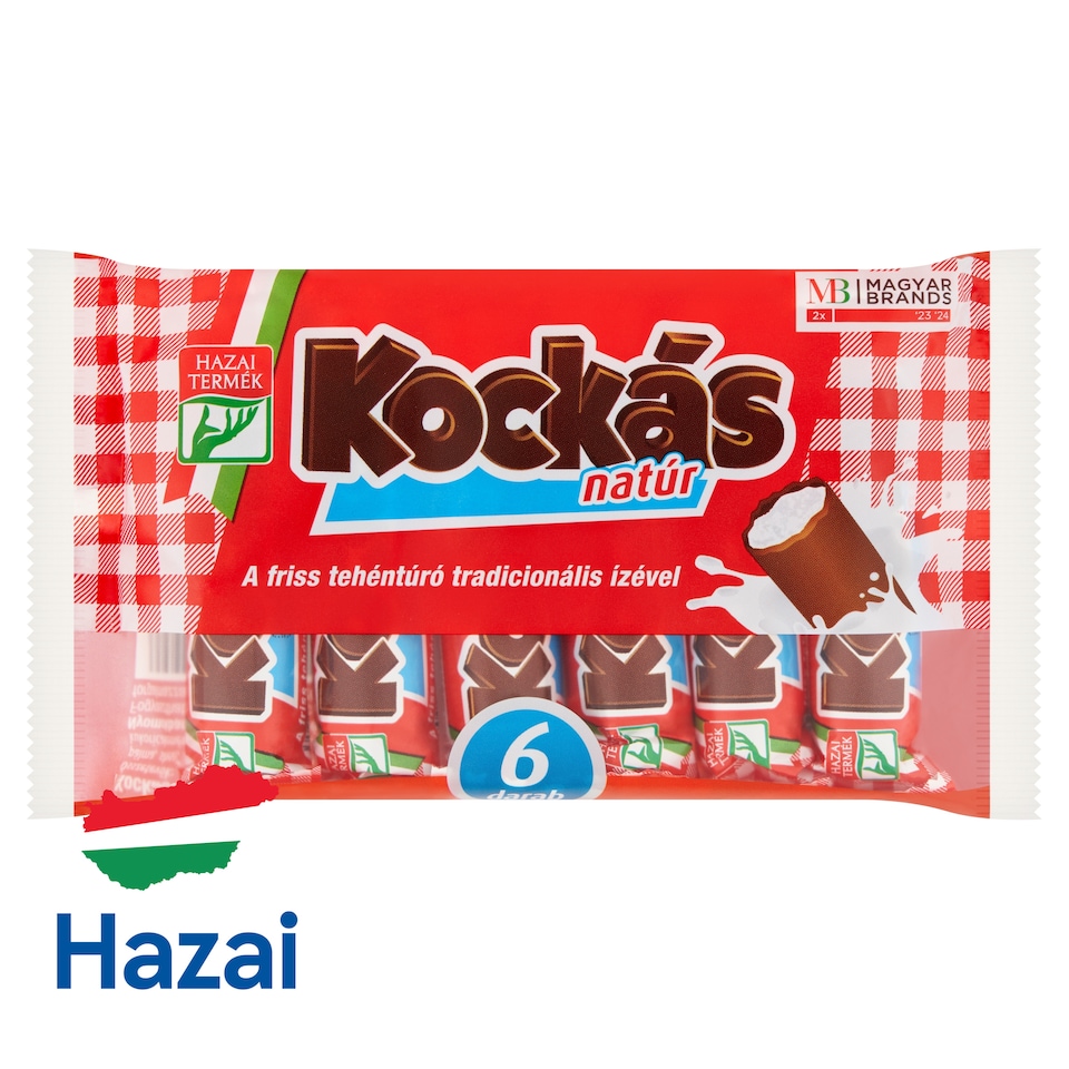 Kockás natúr túrórúd 6 x 30 g (180 g)