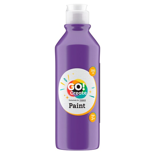 Go Create Paint 300Ml Purple Tesco Groceries