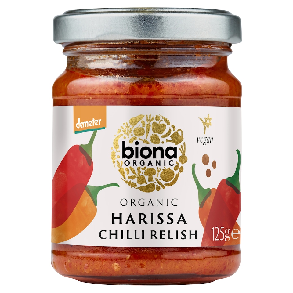 Biona Organic Harrissa Chilli Relish 125g