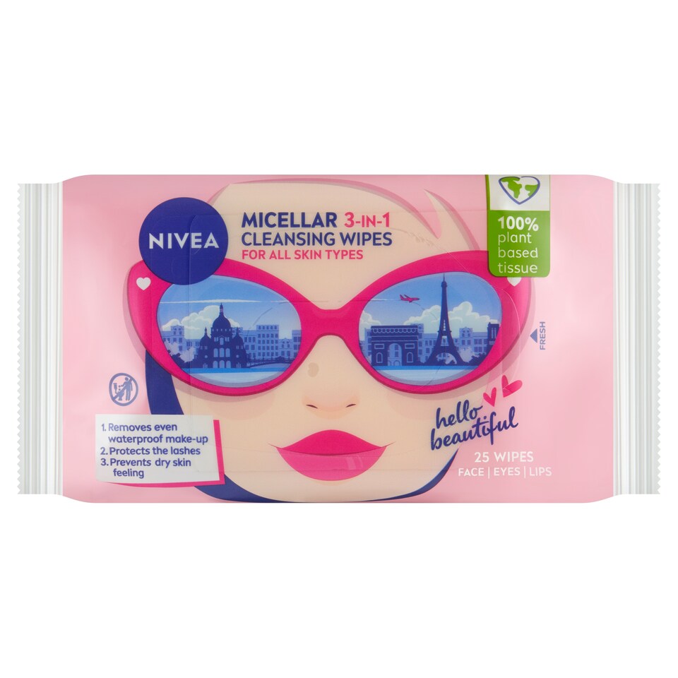 obrázok 1 z Nivea Micelárne čistiace pleťové obrúsky 3 v 1 25 ks