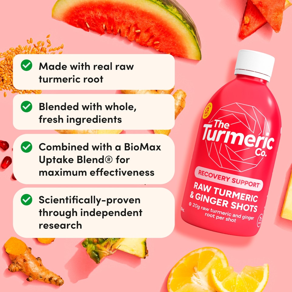 image 1 of The Turmeric Co. Raw Turmeric & Ginger Shots (420 mL)