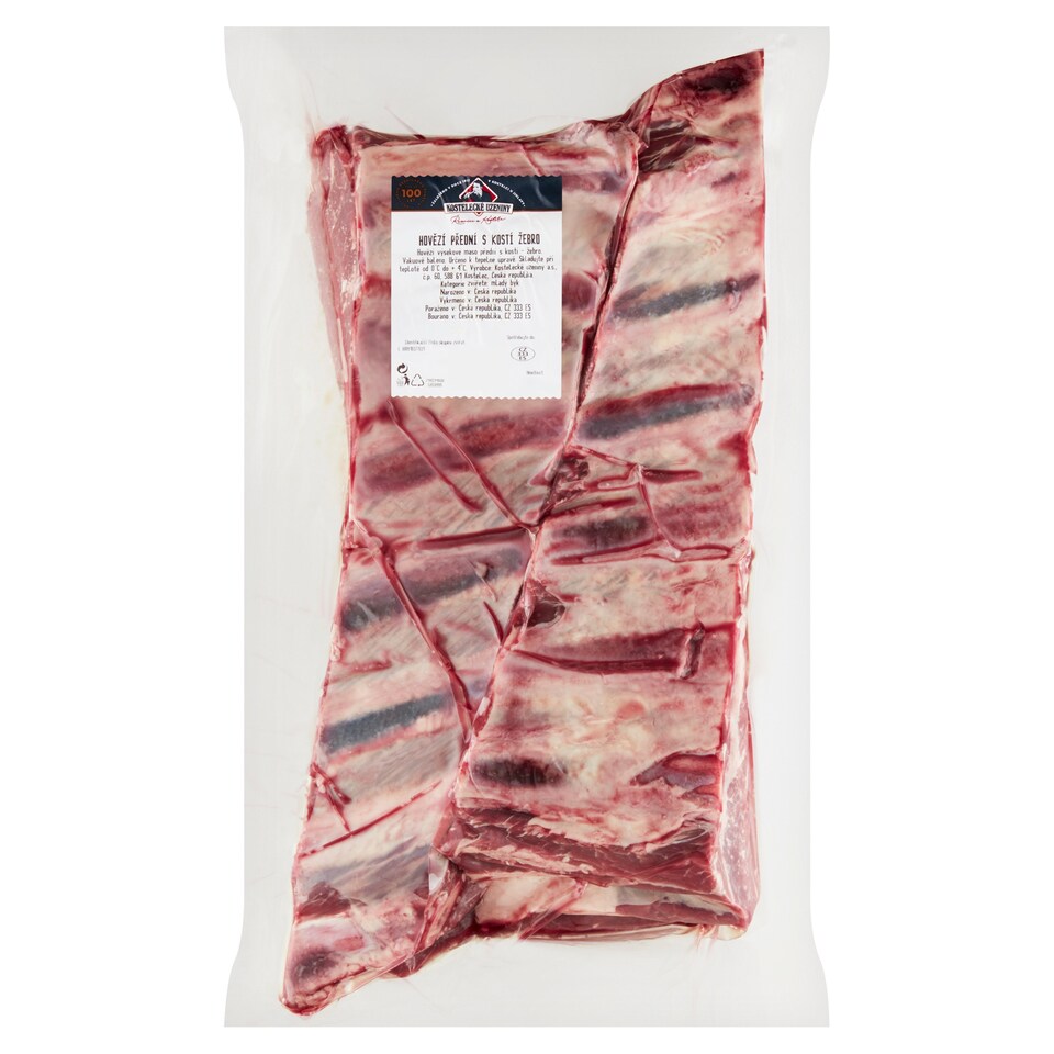 Obrázek 1 pro produkt Kostelecké Uzeniny Hovězí přední s kostí žebro