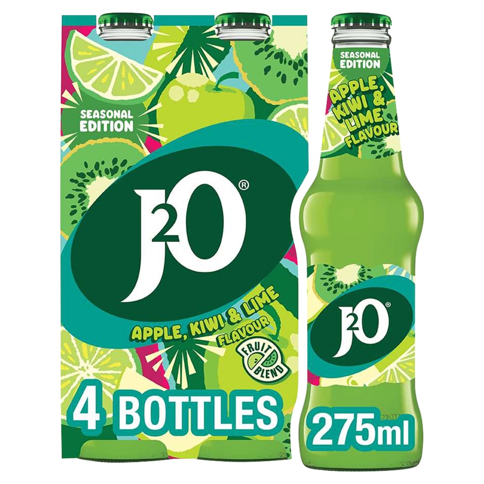 J2O Apple, Kiwi & Lime Seasonal Edition 4 x 275ml