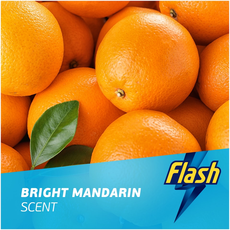 image 1 of Flash Spray Wipe Done Kitchen Bright Mandarin 800ml