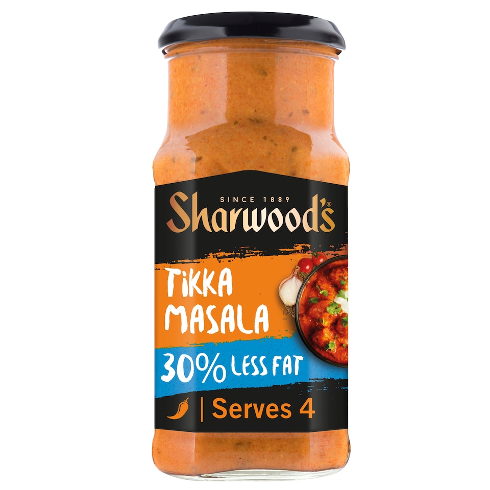 Sharwoods Tikka Masala 30% Less Fat Cooking Sauce 420G